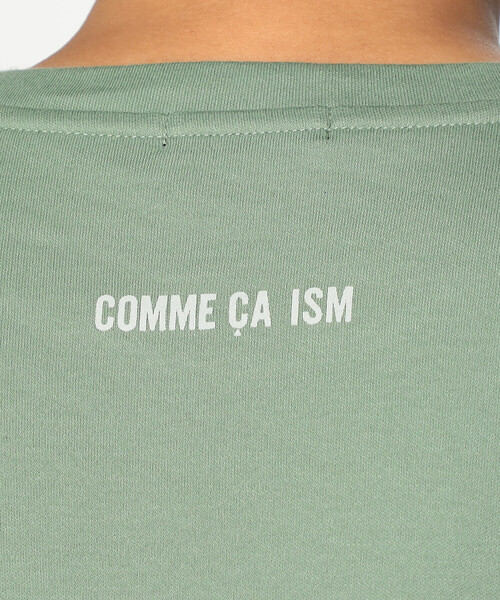COMME CA ISM(コムサイズム)の「吸湿発熱 ロゴプリント クルーネックロングスリーブTシャツ(Tシャツ/カットソー・メンズ・パープル/グリーン/ブルー/アイボリー/ブラック・FREE)」の18枚目の写真
