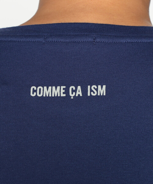 COMME CA ISM(コムサイズム)の「吸湿発熱 ロゴプリント クルーネックロングスリーブTシャツ(Tシャツ/カットソー・メンズ・パープル/グリーン/ブルー/アイボリー/ブラック・FREE)」の19枚目の写真