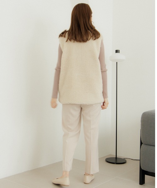 flower（フラワー）の「ノーブルリブニット2（ニット/セーター・レディース・アイボリー/ベージュ・FREE）」の8枚目の写真