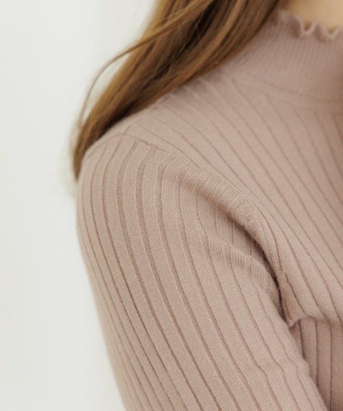 flower（フラワー）の「ノーブルリブニット2（ニット/セーター・レディース・アイボリー/ベージュ・FREE）」の10枚目の写真