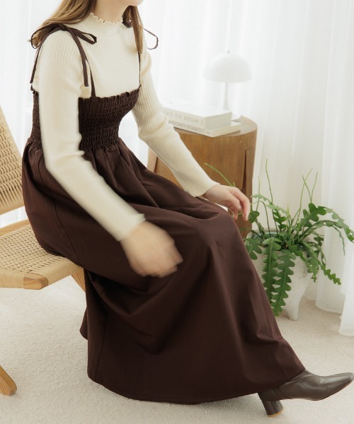 flower（フラワー）の「ノーブルリブニット2（ニット/セーター・レディース・アイボリー/ベージュ・FREE）」の13枚目の写真