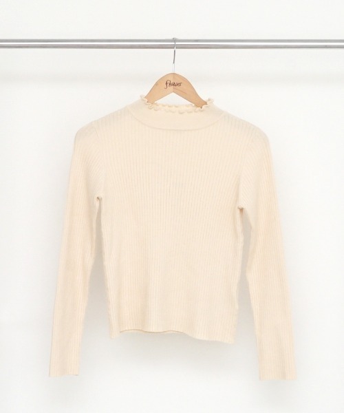 flower（フラワー）の「ノーブルリブニット2（ニット/セーター・レディース・アイボリー/ベージュ・FREE）」の17枚目の写真