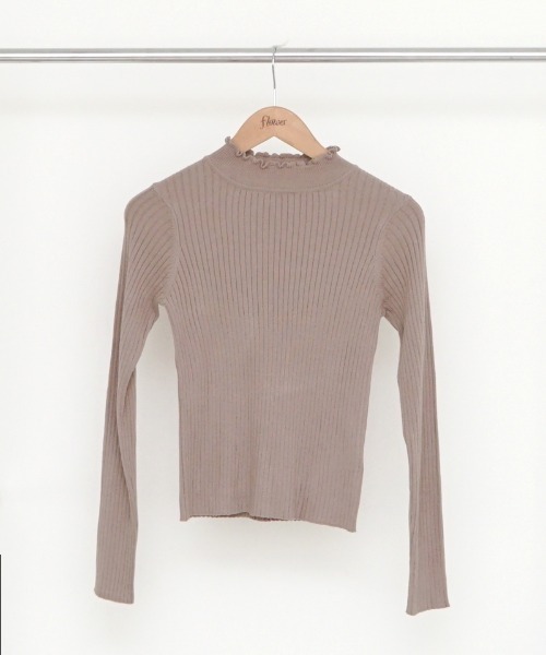 flower（フラワー）の「ノーブルリブニット2（ニット/セーター・レディース・アイボリー/ベージュ・FREE）」の18枚目の写真