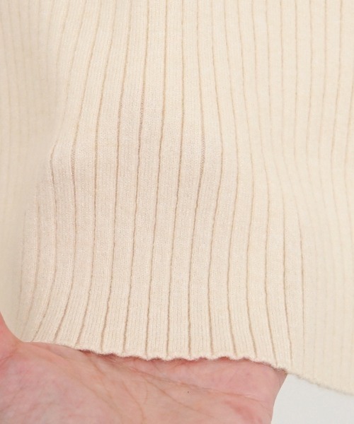 flower（フラワー）の「ノーブルリブニット2（ニット/セーター・レディース・アイボリー/ベージュ・FREE）」の21枚目の写真