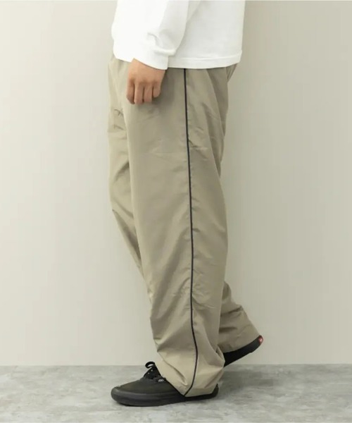STYLEBLOCK（スタイルブロック）の「SoftPolyester裏トリコット1本パイピングパンツ（その他パンツ・メンズ・カーキ/グレイッシュベージュ/ブラック/チャコール・M/L/LL）」の4枚目の写真