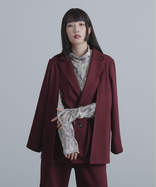 Ellno Loset(エルノロゼット)の「ニュアンスベロアタートルインナー(Tシャツ/カットソー・メンズ・カーキ/ブラック/グレー・LARGE/SMALL/MEDIUM)」の10枚目の写真