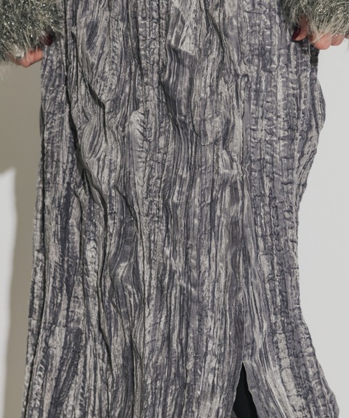 casane（カサネ）の「クラッシュベロアスカート（スカート・レディース・ブラック/グレー・FREE）」の20枚目の写真