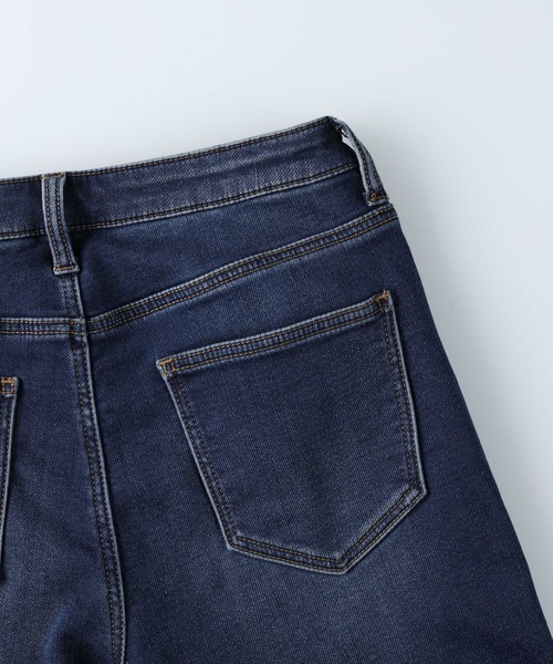 BACK NUMBER(バックナンバー)の「【BACK NUMBER】【エクストラサーモ】デニムテーパードパンツ(デニムパンツ・レディース・ダークインディゴブルー/ブラック・S/L/XS/M)」の14枚目の写真