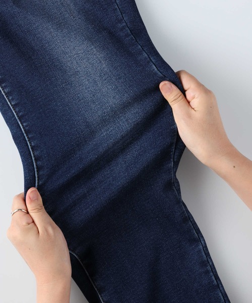 BACK NUMBER(バックナンバー)の「【BACK NUMBER】【エクストラサーモ】デニムテーパードパンツ(デニムパンツ・レディース・ダークインディゴブルー/ブラック・S/L/XS/M)」の15枚目の写真
