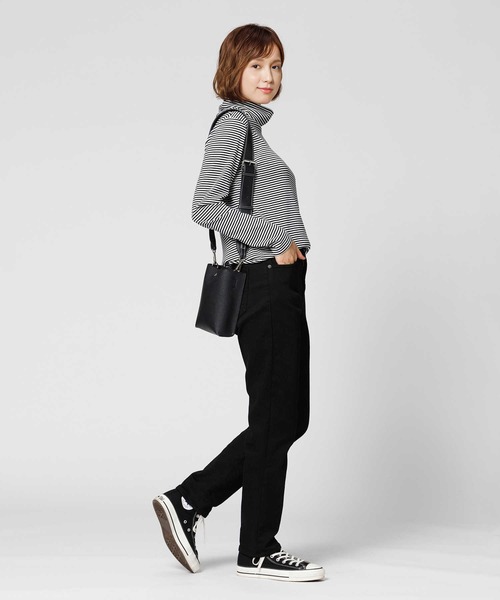BACK NUMBER(バックナンバー)の「【BACK NUMBER】【エクストラサーモ】デニムテーパードパンツ(デニムパンツ・レディース・ダークインディゴブルー/ブラック・S/L/XS/M)」の18枚目の写真
