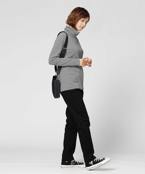 BACK NUMBER(バックナンバー)の「【BACK NUMBER】【エクストラサーモ】デニムテーパードパンツ(デニムパンツ・レディース・ダークインディゴブルー/ブラック・S/L/XS/M)」の4枚目の写真