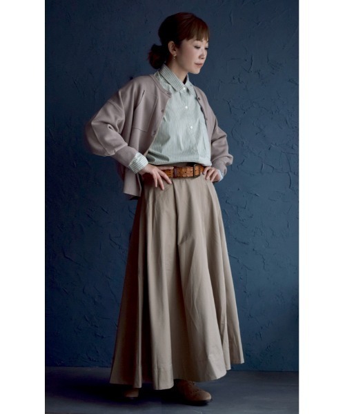 apartment department（アパートメントデパートメント）の「マルチストライプ ベーシックシャツ（シャツ/ブラウス・レディース・ブルー/イエロー/グリーン・M）」の10枚目の写真