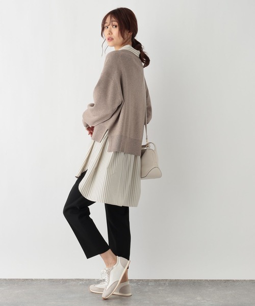 GLOBAL WORK(グローバルワーク)の「メルティクロップドプルオーバー/992282(ニット/セーター・レディース・ホワイト系その他/ブラック系その他/ホワイト×ブラック/ブラウン系その他・FREE)」の14枚目の写真