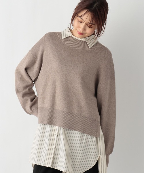 GLOBAL WORK(グローバルワーク)の「メルティクロップドプルオーバー/992282(ニット/セーター・レディース・ホワイト系その他/ブラック系その他/ホワイト×ブラック/ブラウン系その他・FREE)」の17枚目の写真