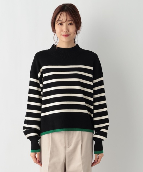 GLOBAL WORK(グローバルワーク)の「メルティクロップドプルオーバー/992282(ニット/セーター・レディース・ホワイト系その他/ブラック系その他/ホワイト×ブラック/ブラウン系その他・FREE)」の18枚目の写真