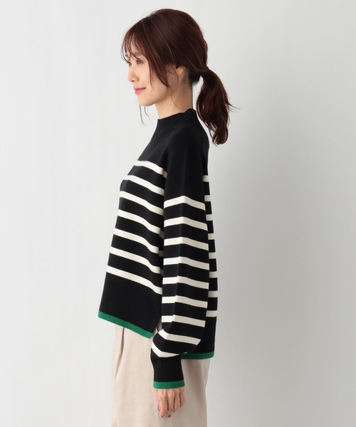 GLOBAL WORK(グローバルワーク)の「メルティクロップドプルオーバー/992282(ニット/セーター・レディース・ホワイト系その他/ブラック系その他/ホワイト×ブラック/ブラウン系その他・FREE)」の19枚目の写真