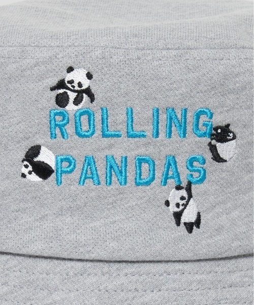 Design Tshirts Store graniph(デザイン ティーシャツ ストア グラニフ)の「FRUIT OF THE LOOM× graniph Rolling Pandas SWEAT BUCKET H(ハット・メンズ・グレー・FREE)」の5枚目の写真