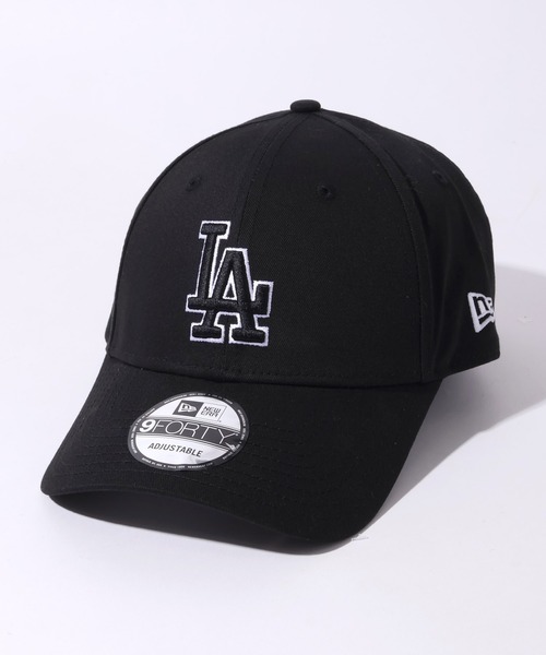 NEW ERA(ニューエラ)の「【NEW ERA/ニューエラ】9FORTY(940) MLBロゴ ベースボールキャップ(キャップ・メンズ・ネイビー/ブラック/アイボリー/ブルーグリーン/ブラウン/グリーン/イエロー/ブラック系1/ブラック系3/ブラック系2/ブラック系4/クリーム/ストーン/カーキ/グレー/ワインレッド/ホワイト/ネイビー系1/ブラック系5/ブラック系6/ブラック系7/ネイビー系2/ピンク/ベージュ/ネイビー系3/ブラック系8/ブラック系9・FREE)」の1枚目の写真