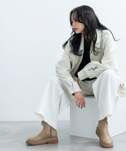 JUNRED（ジュンレッド）の「セットアップ対応可能 / ウエスタンブルゾン（ブルゾン・メンズ・オフホワイト/ブラック系その他2・L/M/S）」の13枚目の写真