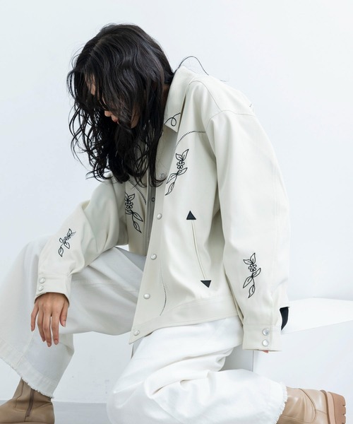 JUNRED（ジュンレッド）の「セットアップ対応可能 / ウエスタンブルゾン（ブルゾン・メンズ・オフホワイト/ブラック系その他2・L/M/S）」の15枚目の写真