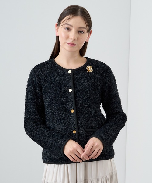 ANAYI（アナイ）の「モールコンビポケット カーディガン（カーディガン