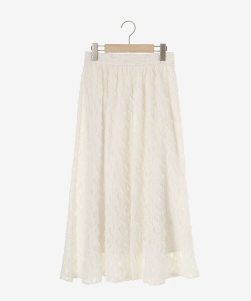 le.coeur blanc(ルクールブラン)の「フェザージャガードギャザースカート(スカート・レディース・ブラック/オフホワイト・38)」の20枚目の写真