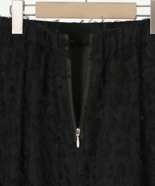 le.coeur blanc(ルクールブラン)の「フェザージャガードギャザースカート(スカート・レディース・ブラック/オフホワイト・38)」の17枚目の写真