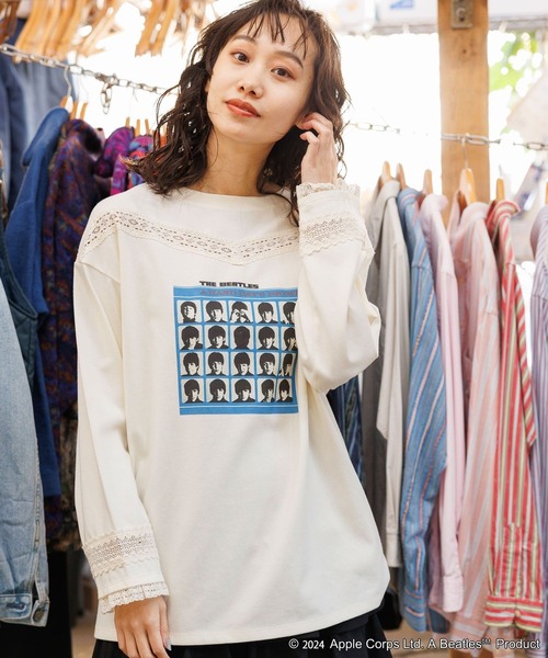 早い者勝ち！超希少品！ニコアンドコラボ ロングTシャツ 新品未着用 niko and（ニコアンド）の「【MUSIC】コラボレースロングT