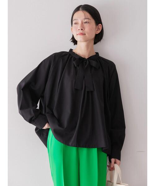 セール】イージケア2WAYボウタイブラウス（シャツ/ブラウス