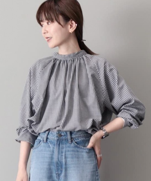 AMERICAN HOLIC(アメリカンホリック)の「イージケア2WAYボウタイブラウス(シャツ/ブラウス・レディース・その他5/アイボリー/ブラック・M/L)」の5枚目の写真