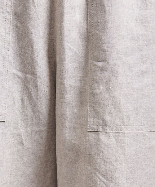 UNITED ARROWS（ユナイテッドアローズ）の「パッチポケット リネンパンツ（その他パンツ・レディース・ナチュラル/ブラック/レッド・36/38）」の20枚目の写真