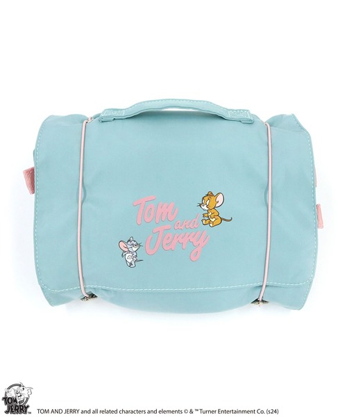 Tom＆Jerry（トムアンドジェリー）の「【公式】TOM and JERRY  トラベルメイクポーチ（トラベルグッズ・レディース・ブルー/ピンク・FREE）」の3枚目の写真