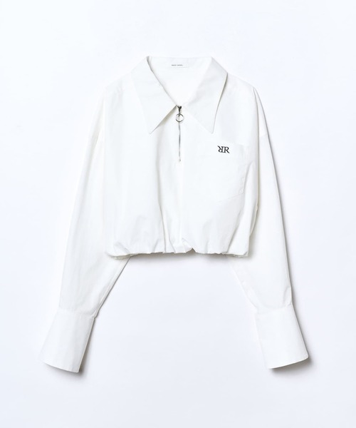 REDYAZEL(レディアゼル)の「ジップ刺繍シャツ(シャツ/ブラウス・レディース・ブルー/ネイビー/オフホワイト・FREE)」の22枚目の写真