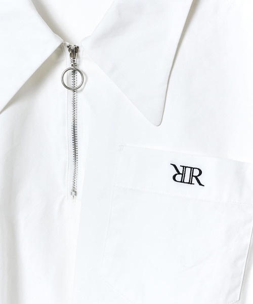 REDYAZEL(レディアゼル)の「ジップ刺繍シャツ(シャツ/ブラウス・レディース・ブルー/ネイビー/オフホワイト・FREE)」の20枚目の写真