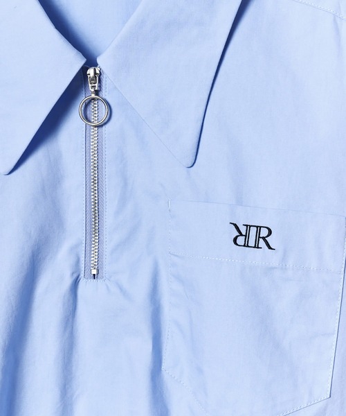 REDYAZEL(レディアゼル)の「ジップ刺繍シャツ(シャツ/ブラウス・レディース・ブルー/ネイビー/オフホワイト・FREE)」の19枚目の写真