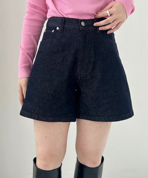 mystic（ミスティック）の「【2サイズ展開】デニムショートパンツ（デニムパンツ・レディース・インディゴブルー/ブルー・1/2）」の9枚目の写真