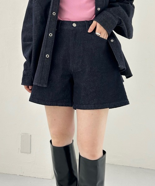 mystic（ミスティック）の「【2サイズ展開】デニムショートパンツ（デニムパンツ・レディース・インディゴブルー/ブルー・1/2）」の10枚目の写真