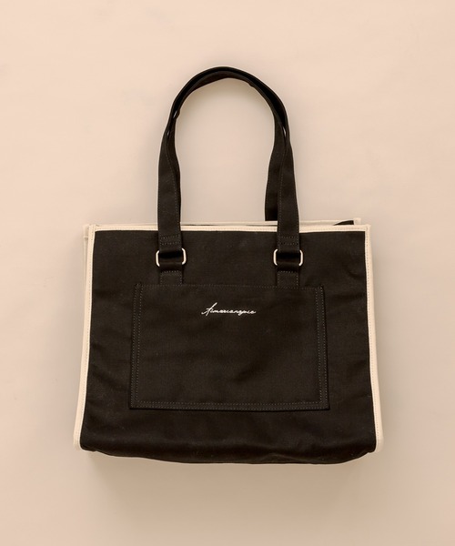 OLIVE des OLIVE（オリーブデオリーブ）の「Aimerianejoieキャリーオントート　1041200060（トートバッグ・レディース・スミクロ/ラベンダー/ピンク/ブラック/サックスブルー/ライトブラウン・FREE）」の3枚目の写真