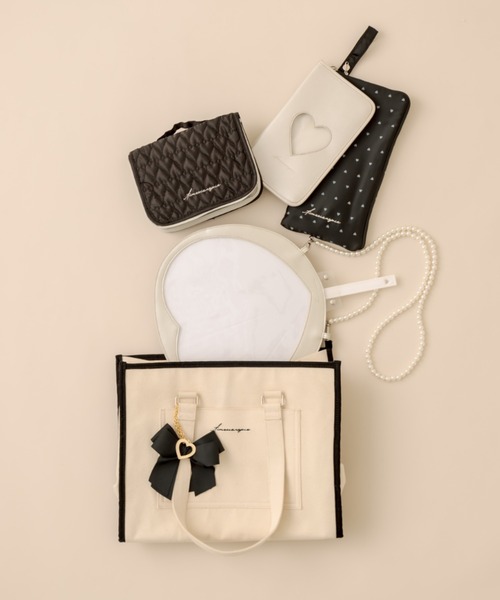 OLIVE des OLIVE（オリーブデオリーブ）の「Aimerianejoieキャリーオントート　1041200060（トートバッグ・レディース・スミクロ/ラベンダー/ピンク/ブラック/サックスブルー/ライトブラウン・FREE）」の9枚目の写真