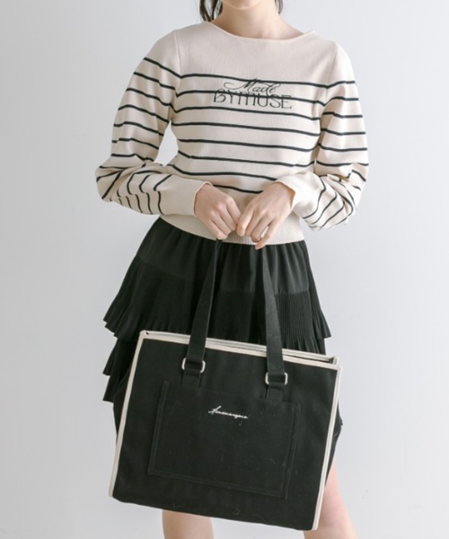 OLIVE des OLIVE（オリーブデオリーブ）の「Aimerianejoieキャリーオントート　1041200060（トートバッグ・レディース・スミクロ/ラベンダー/ピンク/ブラック/サックスブルー/ライトブラウン・FREE）」の11枚目の写真