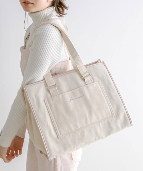 OLIVE des OLIVE（オリーブデオリーブ）の「Aimerianejoieキャリーオントート　1041200060（トートバッグ・レディース・スミクロ/ラベンダー/ピンク/ブラック/サックスブルー/ライトブラウン・FREE）」の18枚目の写真