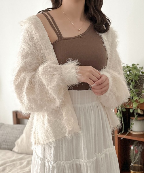 apres jour clair（アプレジュールクレア）の「【apres jour clair】カップ付アシメデザインタンクトップ【ZOZOTOWN限定アイテム】（キャミソール・レディース・ブラウン系その他/アイボリー・フリー/X-LARGE）」の16枚目の写真