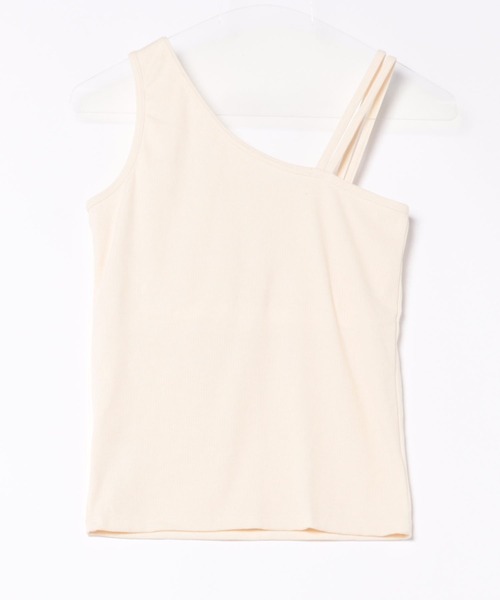 apres jour clair（アプレジュールクレア）の「【apres jour clair】カップ付アシメデザインタンクトップ【ZOZOTOWN限定アイテム】（キャミソール・レディース・ブラウン系その他/アイボリー・フリー/X-LARGE）」の19枚目の写真