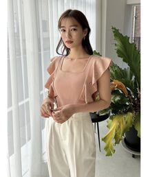 dazzlin | ラッフルビジューニットトップス(ニット/セーター)