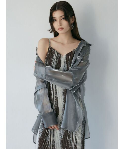 ★美品 MURUA ムルーア グレー 長袖 シャツ・ブラウス FREE SIZE MURUA 「MURUA」 長袖シャツ FREE グレー レディース : ZOZOTOWN