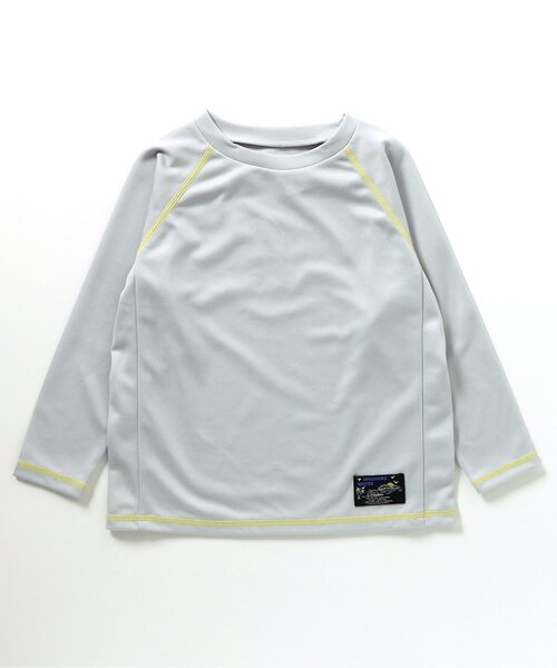 BREEZE(ブリーズ)の「【UVカット】長袖かぶりラッシュガード(ラッシュガード・キッズ・ライトグレー/レインボー/ミント・80/90/100/110/120/130/140)」の5枚目の写真