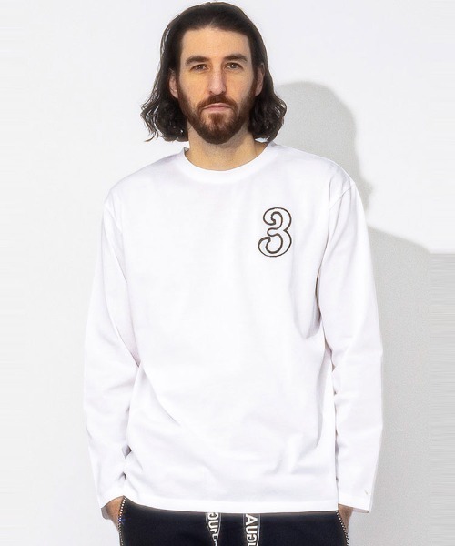 【セール】【当店独占販売】1PIU1UGUALE3 RELAX ワッペンロゴ 長袖 Tシャツ（Tシャツ/カットソー）｜1piu1uguale3 RELAX（ウノピュウノウグァーレトレリラックス） 7,666円