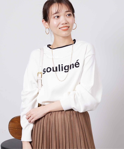 Chez toi(シェトワ)の「ロゴニットプルオーバー(ニット/セーター・レディース・イエロー/グリーン/オフホワイト/ブラック・FREE)」の5枚目の写真