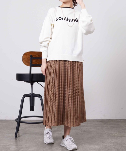 Chez toi(シェトワ)の「ロゴニットプルオーバー(ニット/セーター・レディース・イエロー/グリーン/オフホワイト/ブラック・FREE)」の15枚目の写真