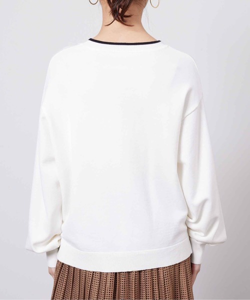 Chez toi(シェトワ)の「ロゴニットプルオーバー(ニット/セーター・レディース・イエロー/グリーン/オフホワイト/ブラック・FREE)」の18枚目の写真